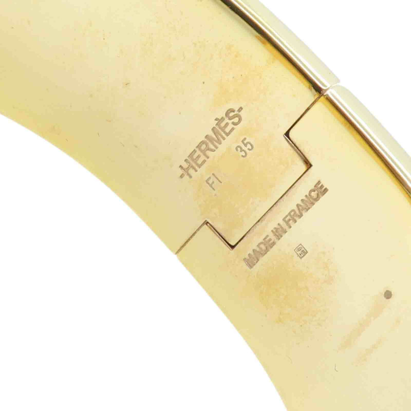 粉色琺瑯 金色鍍金 Clic Clac H 寬版 手環【HERMES 愛馬仕】 H300001F 1ZPM-6