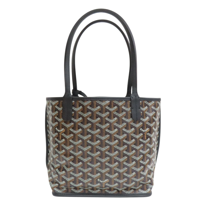 黑色 Goyardine帆布 Anjou Mini 手提包【GOYARD 高雅德】-1