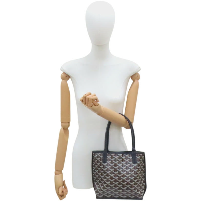 黑色 Goyardine帆布 Anjou Mini 手提包【GOYARD 高雅德】-10