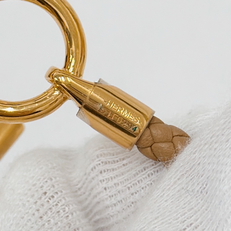 莉亞精品♡ Hermes clenan 手環卡其T5 未使用閒置品-4