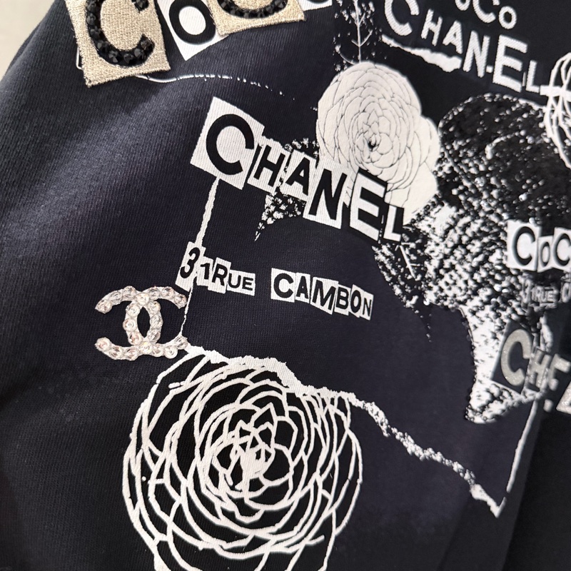 Chanel 黑色工藝亮片刺繡🪡經典連帽外套🖤王一博同款-3