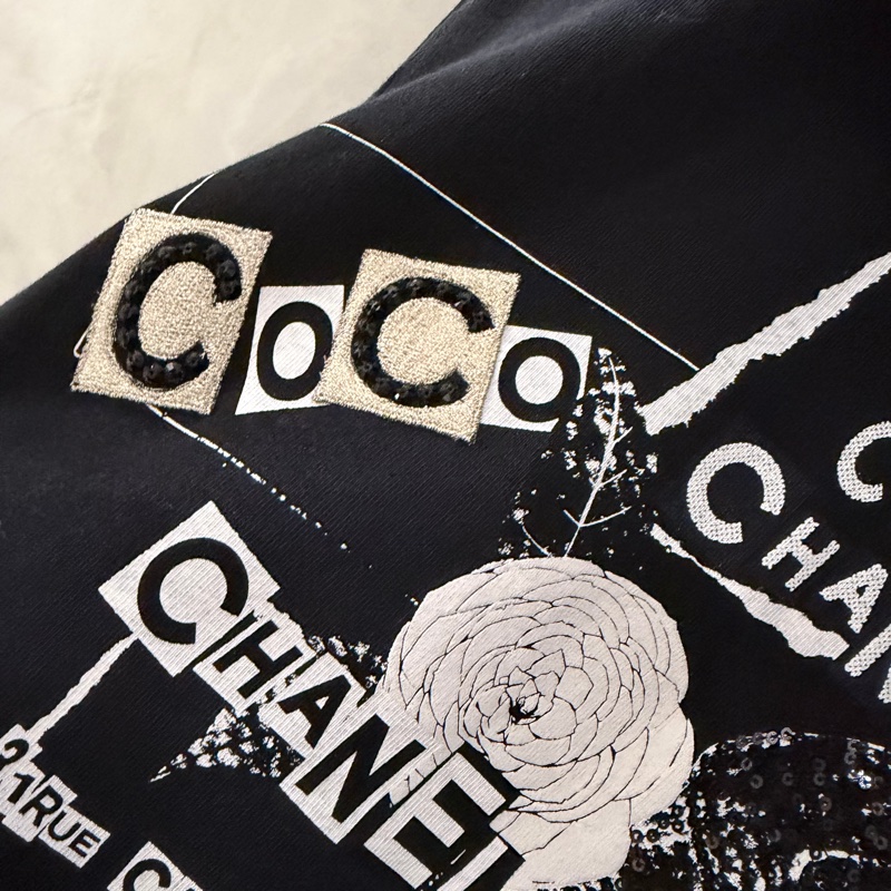 Chanel 黑色工藝亮片刺繡🪡經典連帽外套🖤王一博同款-4