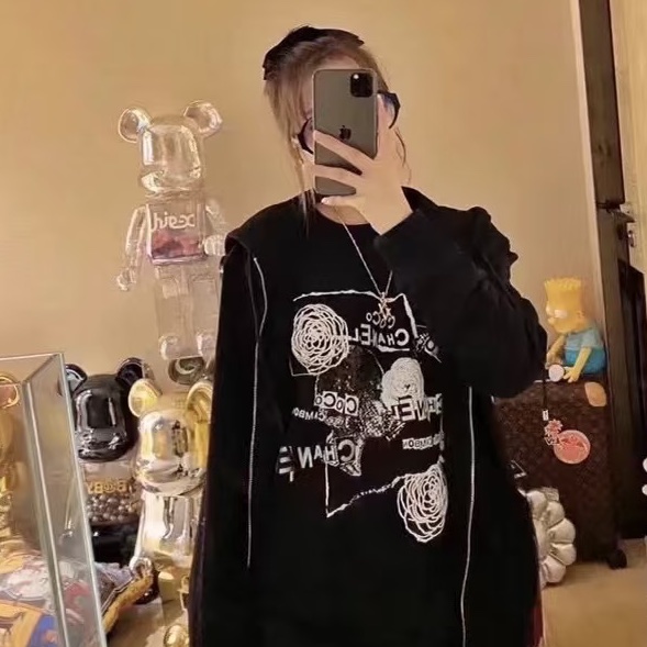 Chanel 黑色工藝亮片刺繡🪡經典連帽外套🖤王一博同款-6