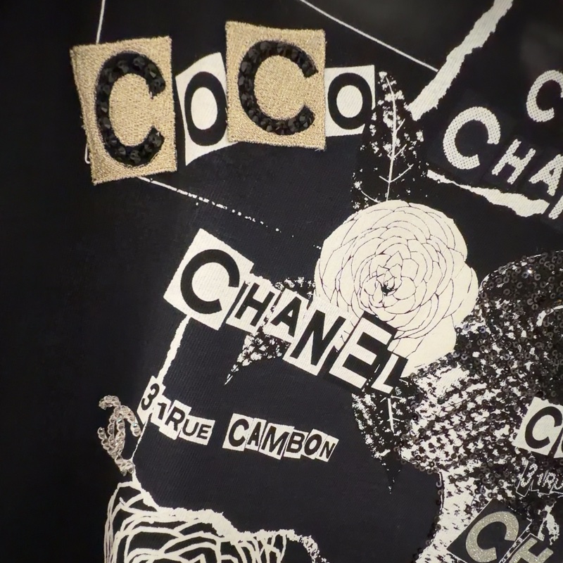 Chanel coco 工藝亮片刺繡🪡經典必備-黑色連帽外套(王一博同款)-8