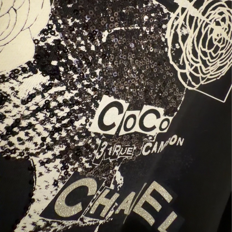 Chanel coco 工藝亮片刺繡🪡經典必備-黑色連帽外套(王一博同款)-9