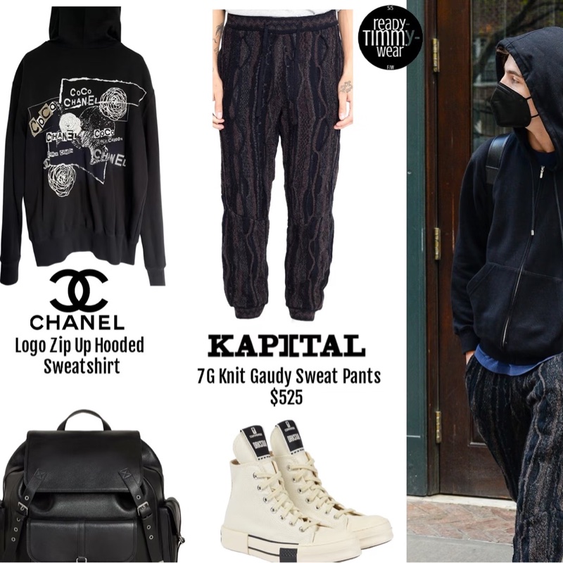 Chanel coco 工藝亮片刺繡🪡經典必備-黑色連帽外套(王一博同款)-10