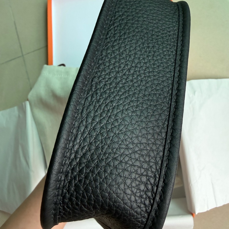 💖Hermes mini Evelyne 黑色銀釦💖 K刻 全新全配-2