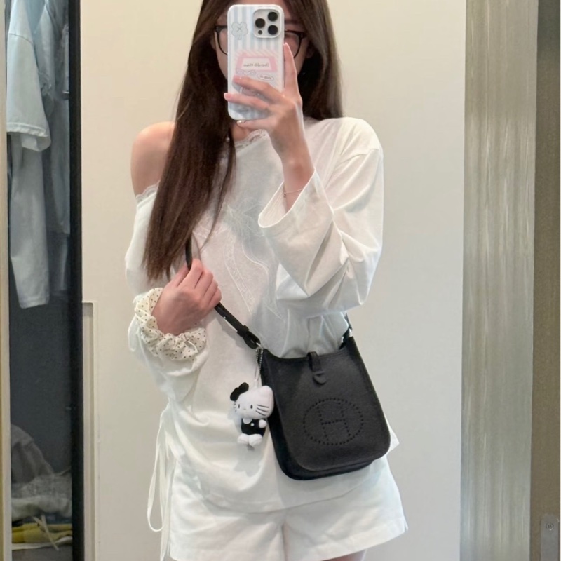 💖Hermes mini Evelyne 黑色銀釦💖 K刻 全新全配-13