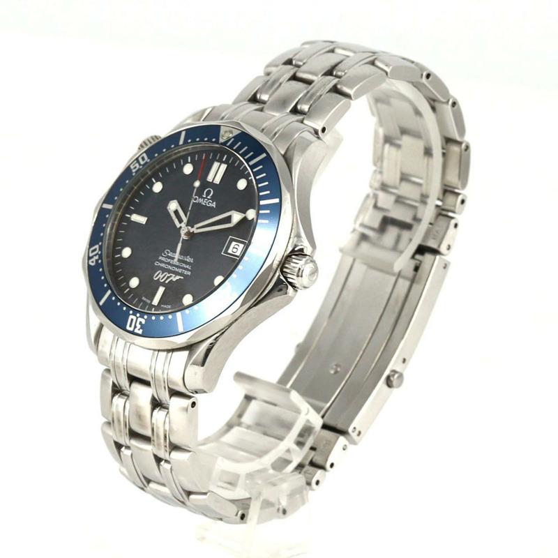 歐米茄海馬系列專業潛水錶 007 “限量版” 2537.80 不鏽鋼自動腕錶-1