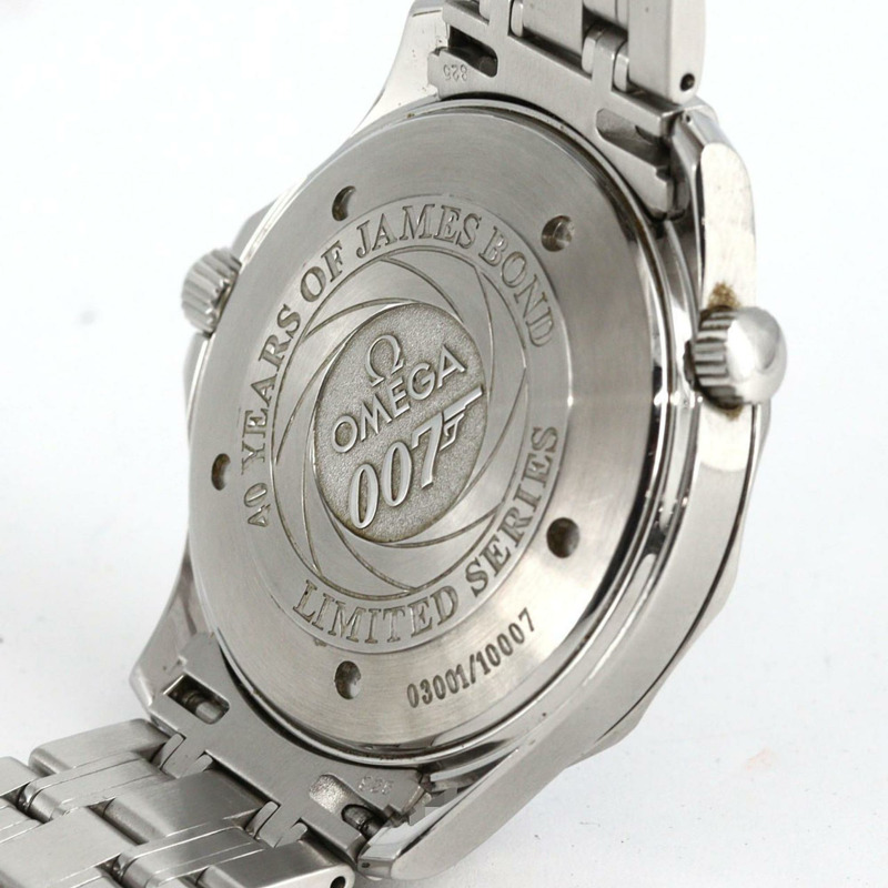 歐米茄海馬系列專業潛水錶 007 “限量版” 2537.80 不鏽鋼自動腕錶-4