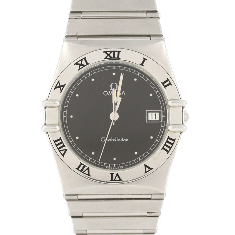 歐米茄星座系列不鏽鋼石英錶-0