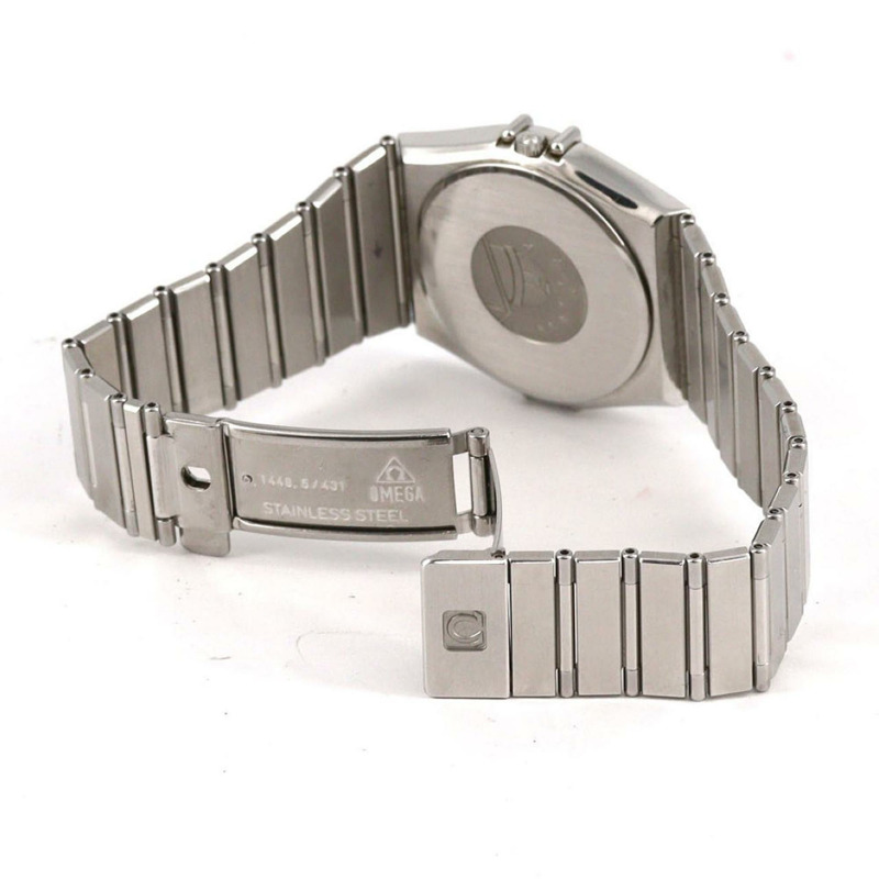 歐米茄星座系列不鏽鋼石英錶-5