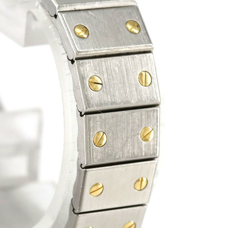 卡地亞 Santos Octagon SM 雙色腕錶 W2001683 SSxYG 石英機芯-3