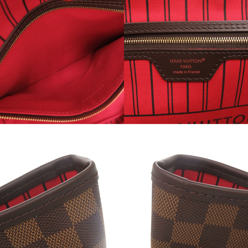 全新未使用路易威登 Neverfull MM Damier N40599 棕色手提包 LV 0583-7