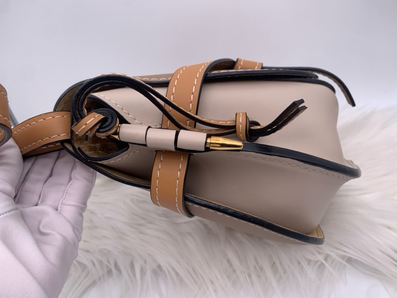 98新LOEWE 羅意威  gate小號馬鞍包 淺燕麥色 無附件-2