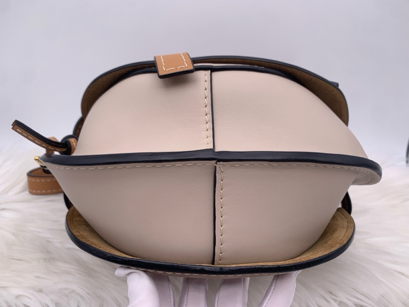 98新LOEWE 羅意威  gate小號馬鞍包 淺燕麥色 無附件-3