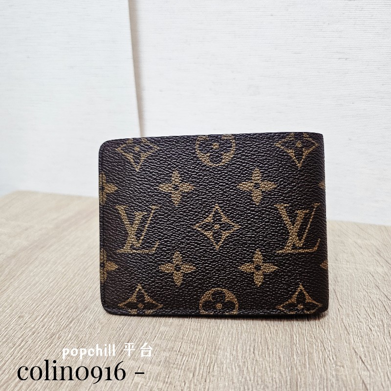 [品況新,新年甜價出❣️] LV老花交叉對開短夾-0