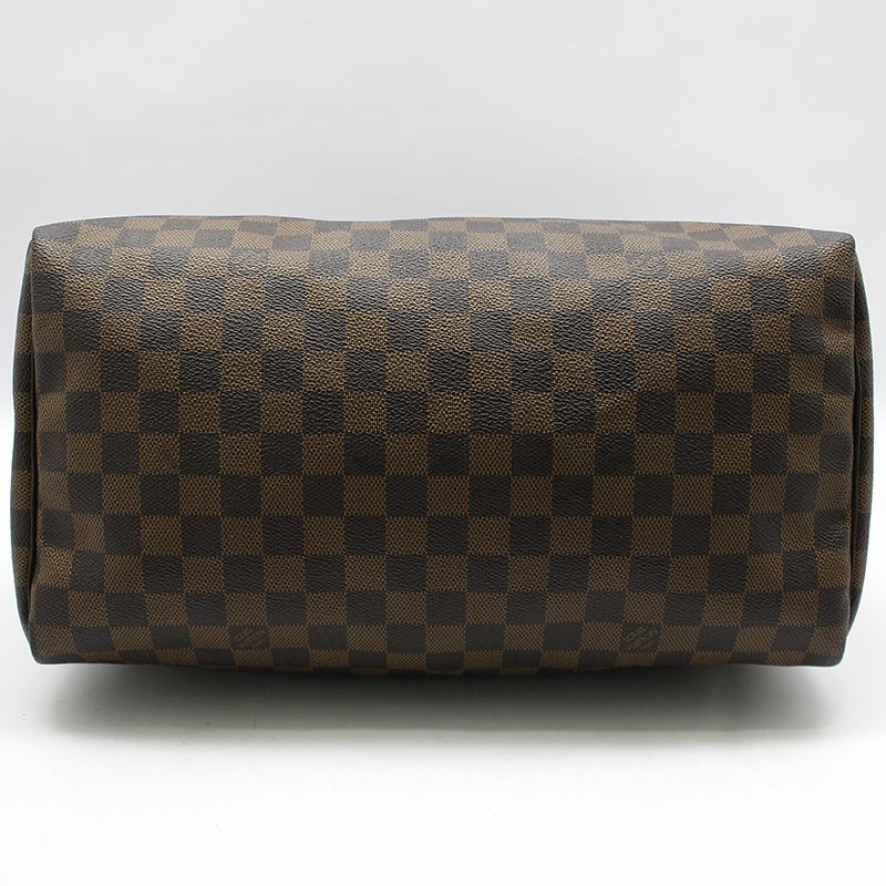 【包稅】LOUIS VUITTON N41523 Damier Ebene 帆布 Speedy 35 手提包-4