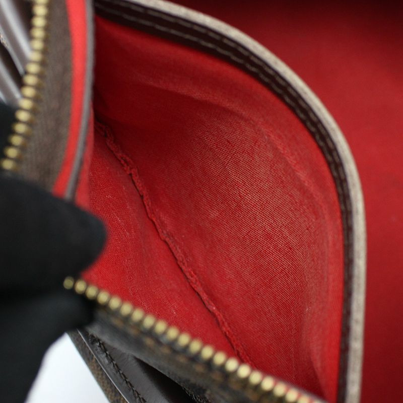 【包稅】LOUIS VUITTON N41523 Damier Ebene 帆布 Speedy 35 手提包-10