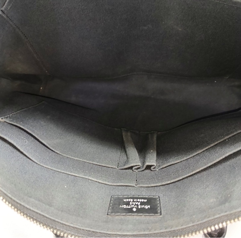 97新LOUIS VUITTON 灰色塗層帆布棋盤格單肩包手提包斜挎包-5