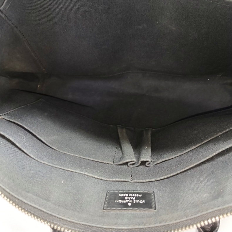 97新LOUIS VUITTON 灰色塗層帆布棋盤格單肩包手提包斜挎包-6