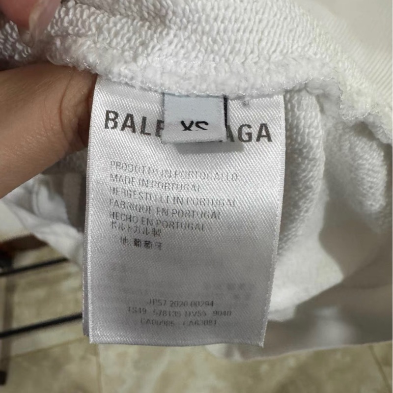 巴黎世家 Logo落肩連帽衛衣-4