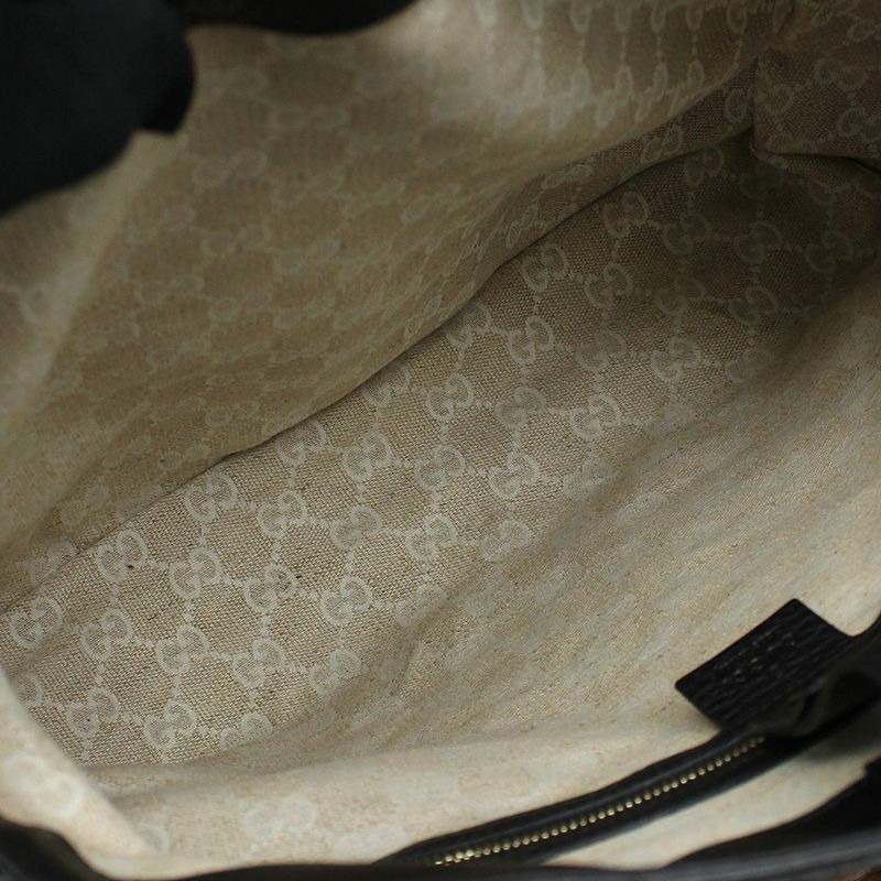 【包稅】GUCCI 黑色皮革戴安娜竹柄手提包 282317-9