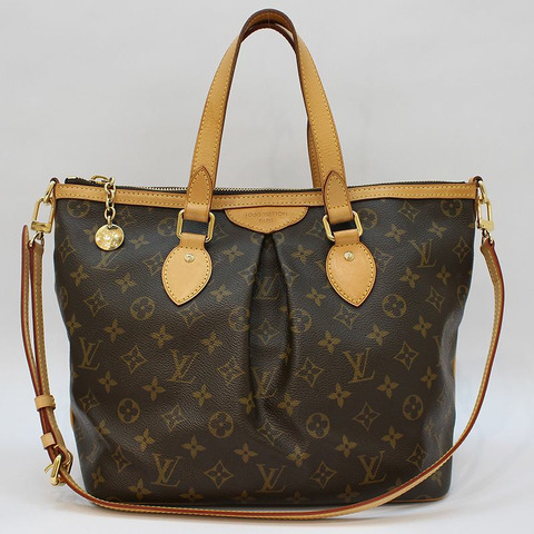 【包稅】LOUIS VUITTON Monogram帆布Palermo PM單肩包 M40145