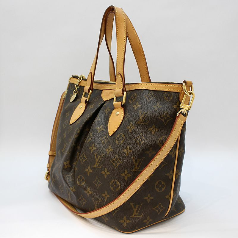 【包稅】LOUIS VUITTON Monogram帆布Palermo PM單肩包 M40145-1
