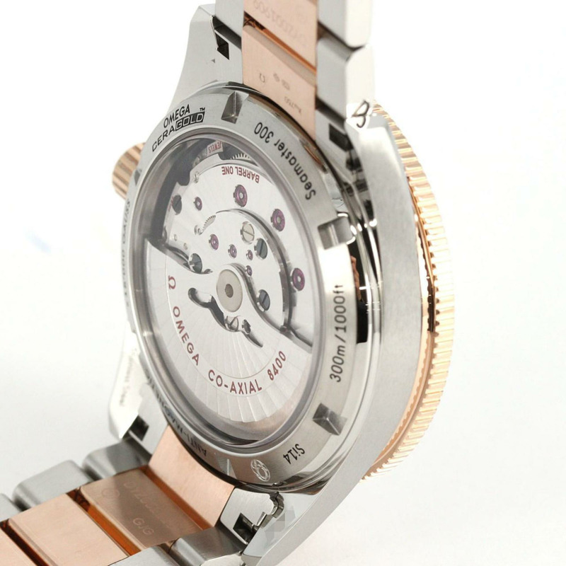 歐米茄海馬300 PG雙色腕錶 233.20.41.21.01.001 SSxPG 自動機械錶-5