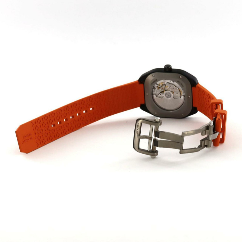 愛馬仕 H08 DLC SP1.741 TI 自動腕錶-5