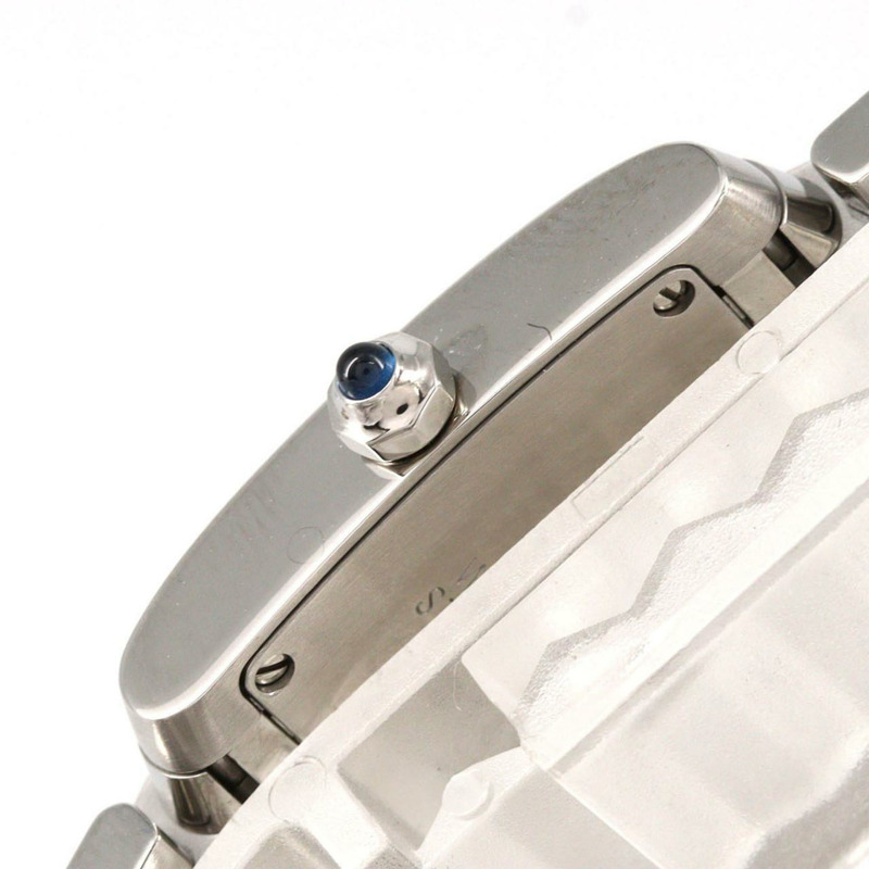 卡地亞 Tank Française SM W51008Q3 不鏽鋼石英錶-3