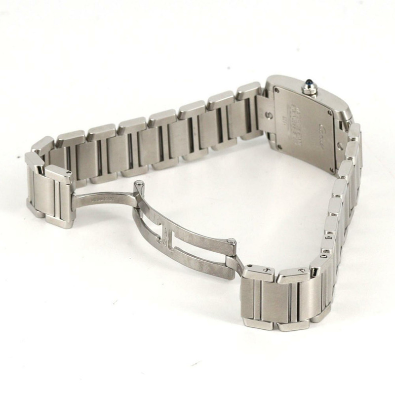 卡地亞 Tank Française SM W51008Q3 不鏽鋼石英錶-6