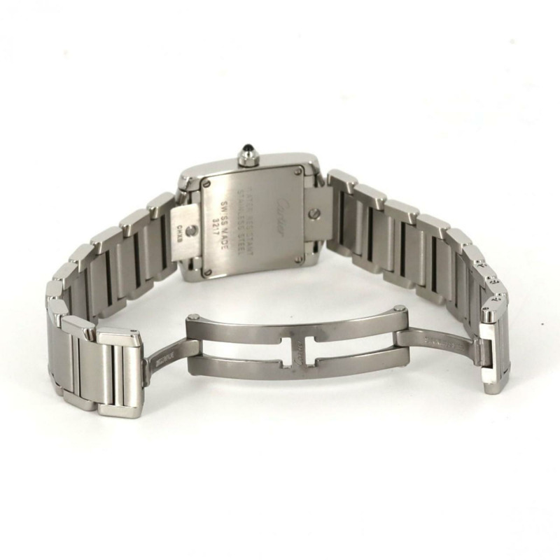 卡地亞 Tank Française SM D W4TA0008 不鏽鋼石英錶-4