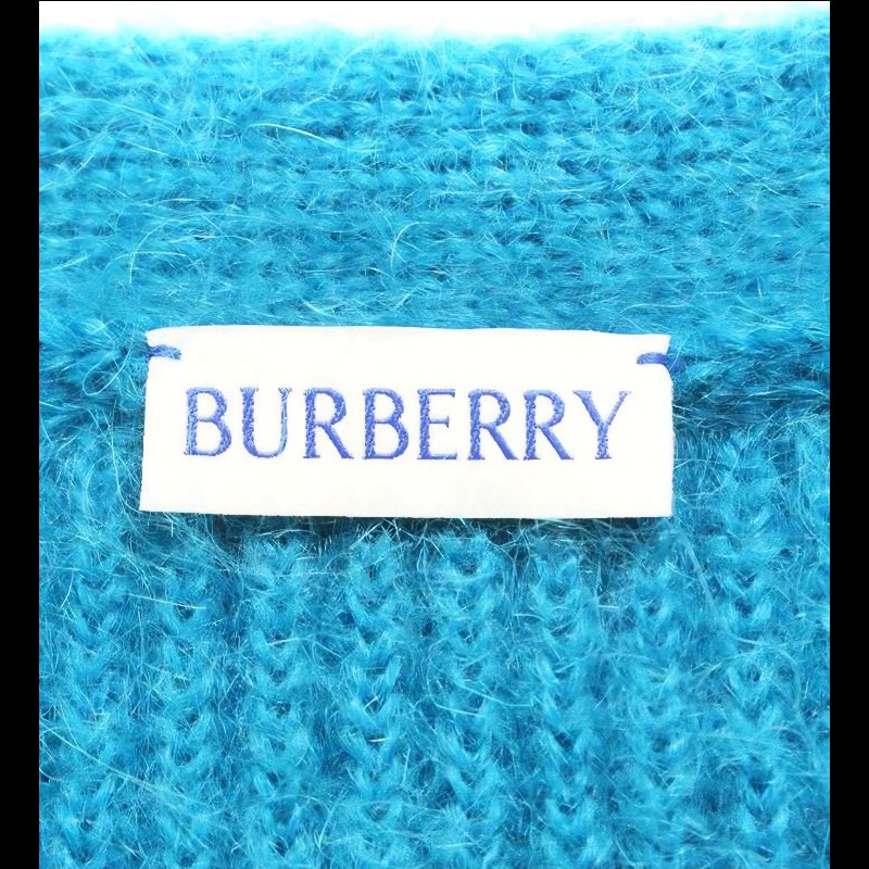 Burberry 雙色馬海毛羊毛混紡開襟衫 男款S 碼-3