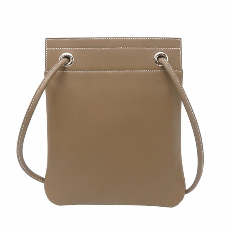 愛馬仕 Hermès Aline Mini B 2023 女士單肩包，Swift Etoupe（灰色）色-1