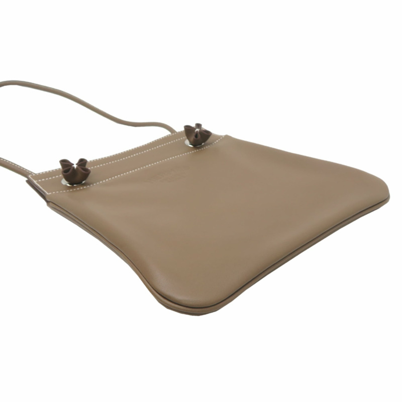 愛馬仕 Hermès Aline Mini B 2023 女士單肩包，Swift Etoupe（灰色）色-2