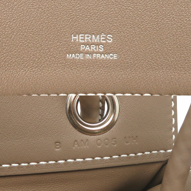 愛馬仕 Hermès Aline Mini B 2023 女士單肩包，Swift Etoupe（灰色）色-6
