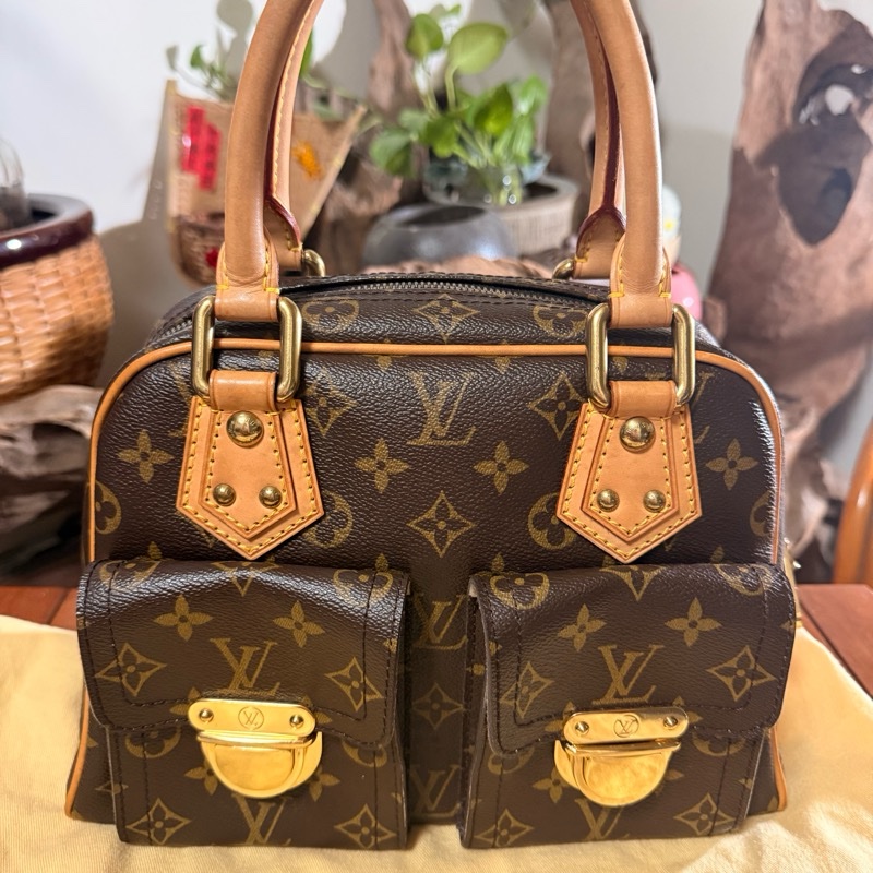 LV 經典原花雙口袋烏瑪舒曼手提包-M40026-0