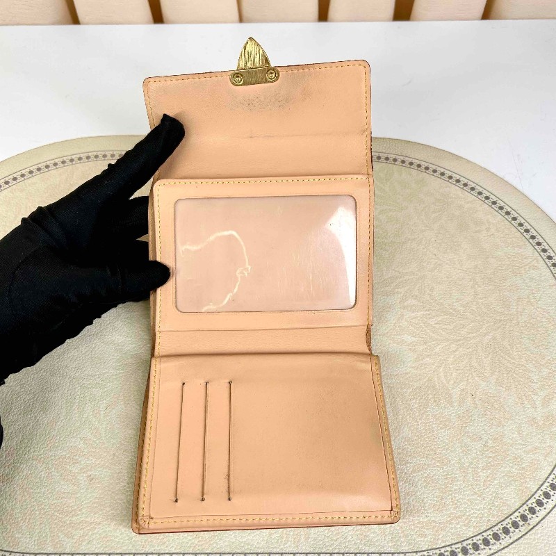 LV Louis Vuitton路易威登白三彩錢包-12