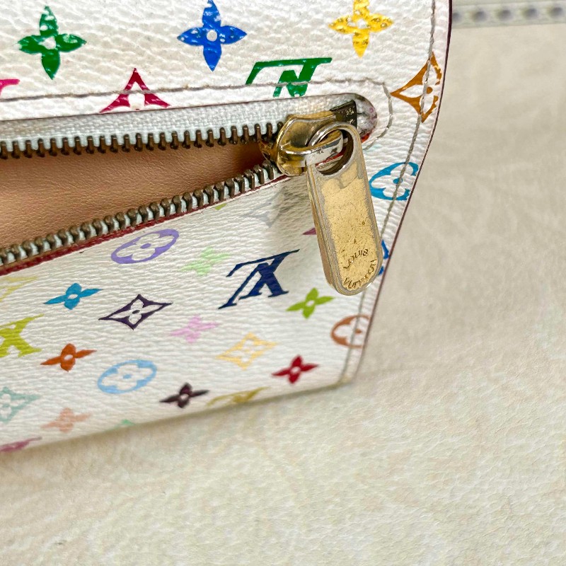 LV Louis Vuitton路易威登白三彩錢包-13