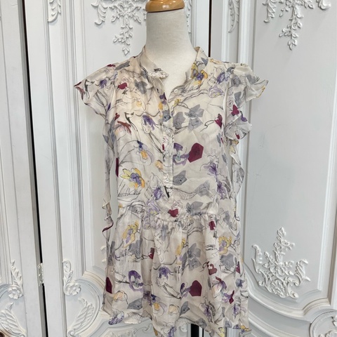 《新歡舊愛》正品CHLOE絲質浪漫印花上衣F40（SM）