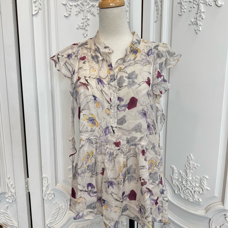 《新歡舊愛》正品CHLOE絲質浪漫印花上衣F40（SM）-0