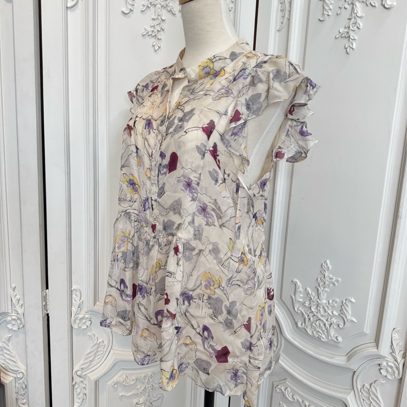 《新歡舊愛》正品CHLOE絲質浪漫印花上衣F40（SM）-1