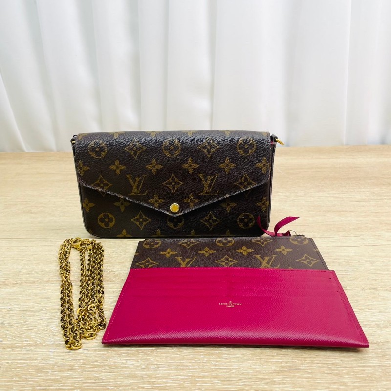 專櫃價3.4折！路易威登/Louis Vuitton  老花三合一鏈條包 單肩斜挎包 小巧精緻-5