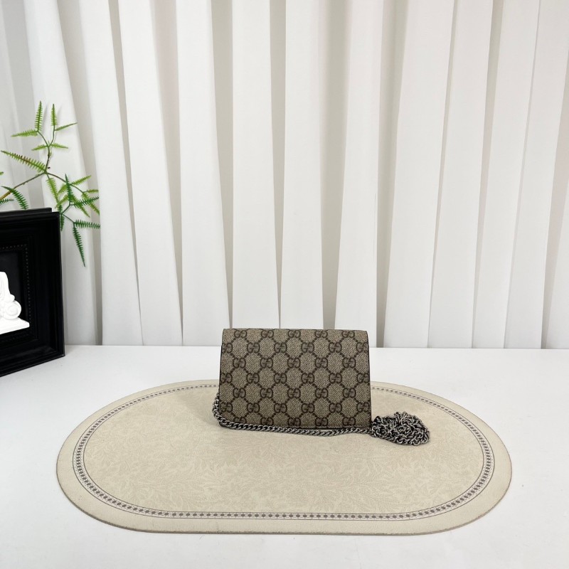 GUCCI古馳  酒神mini 鏈條單肩斜挎包 小巧精緻 氣質百搭 也可當作手拿包-4