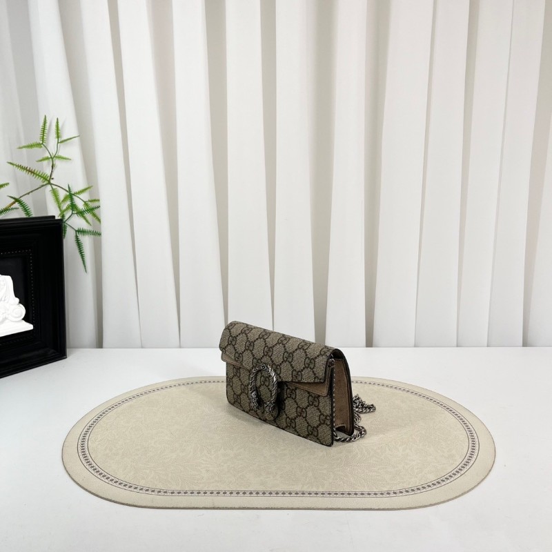 GUCCI古馳  酒神mini 鏈條單肩斜挎包 小巧精緻 氣質百搭 也可當作手拿包-7