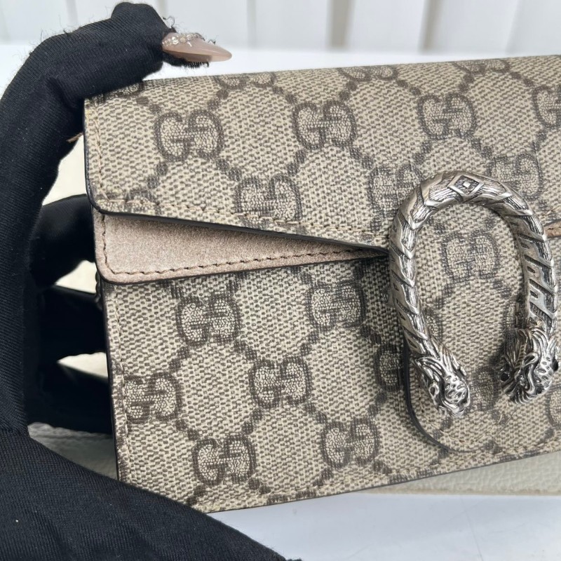 GUCCI古馳  酒神mini 鏈條單肩斜挎包 小巧精緻 氣質百搭 也可當作手拿包-9