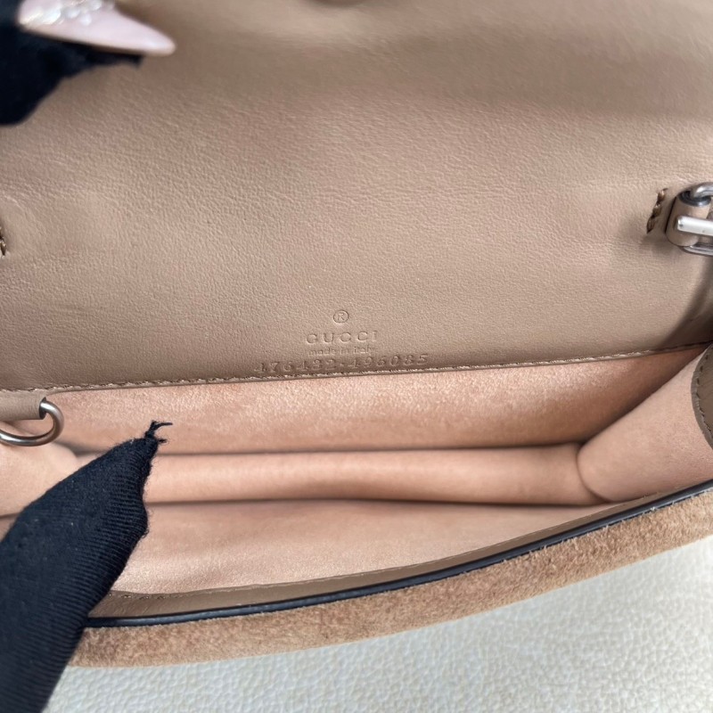 GUCCI古馳  酒神mini 鏈條單肩斜挎包 小巧精緻 氣質百搭 也可當作手拿包-19