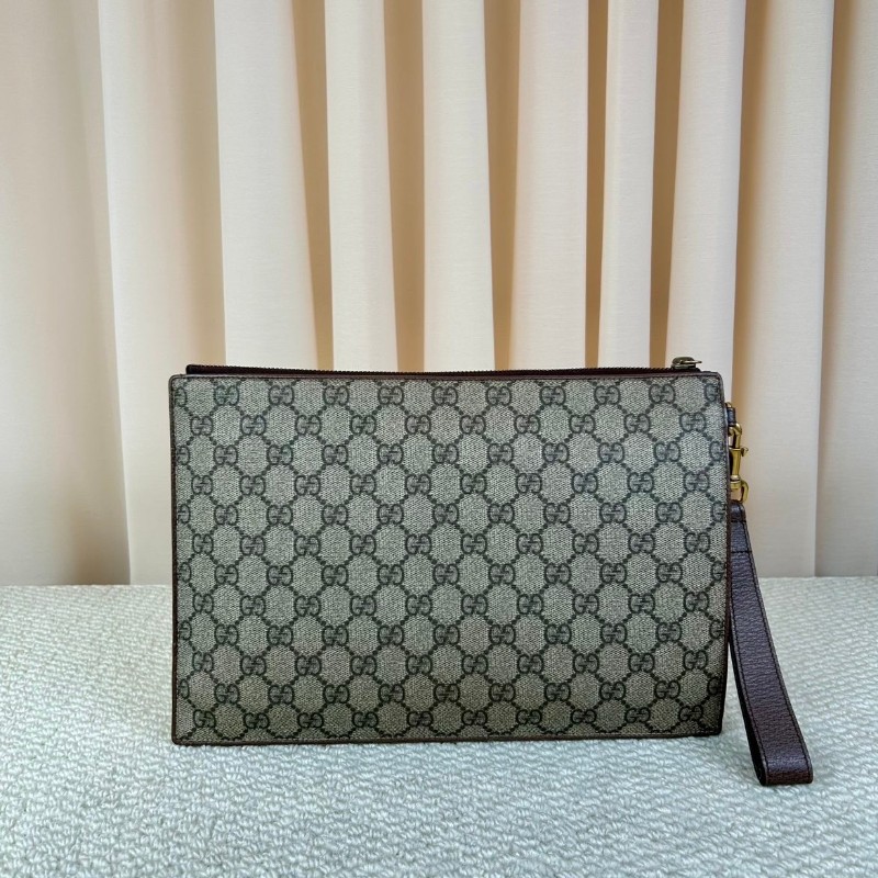 Gucci古馳老花虎頭飛碟刺繡  附帶獨特徽章設計 經典款式 時尚百搭 包身虎頭+拼貼設計 細節很特別 拉鏈正常-10